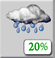 Today: Chance Light Rain