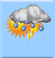 Today: Isolated thunderstorms before 8am. Sunny. High near 84, with temperatures falling to around 82 in the afternoon. West wind 0 to 8 mph. Today: Isolated T-storms then Sunny